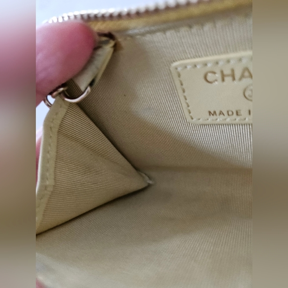 Chanel Yellow Caviar Coin Key Case Pouch - Picture 8 of 11